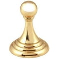 thumbnail image 5 of Alno A9075-PB/NL Embassy Series 2-5/8" Tall Single Robe Hook - Brass, 5 of 8