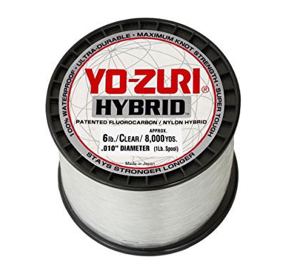 YOZURI Yo-Zuri Hybrid Fishing Line Clear 1LB Spool 6# Monofilament