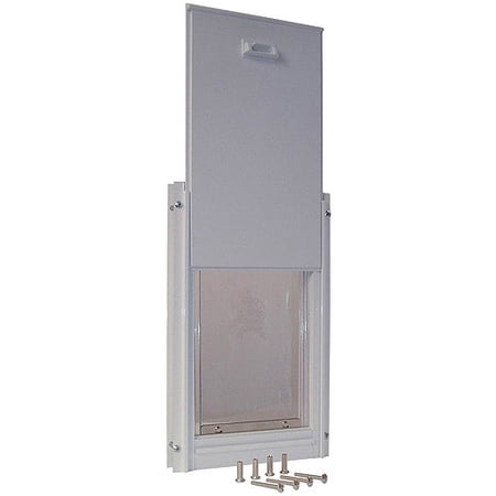 Ideal Deluxe Aluminum Pet Door White, Super Large