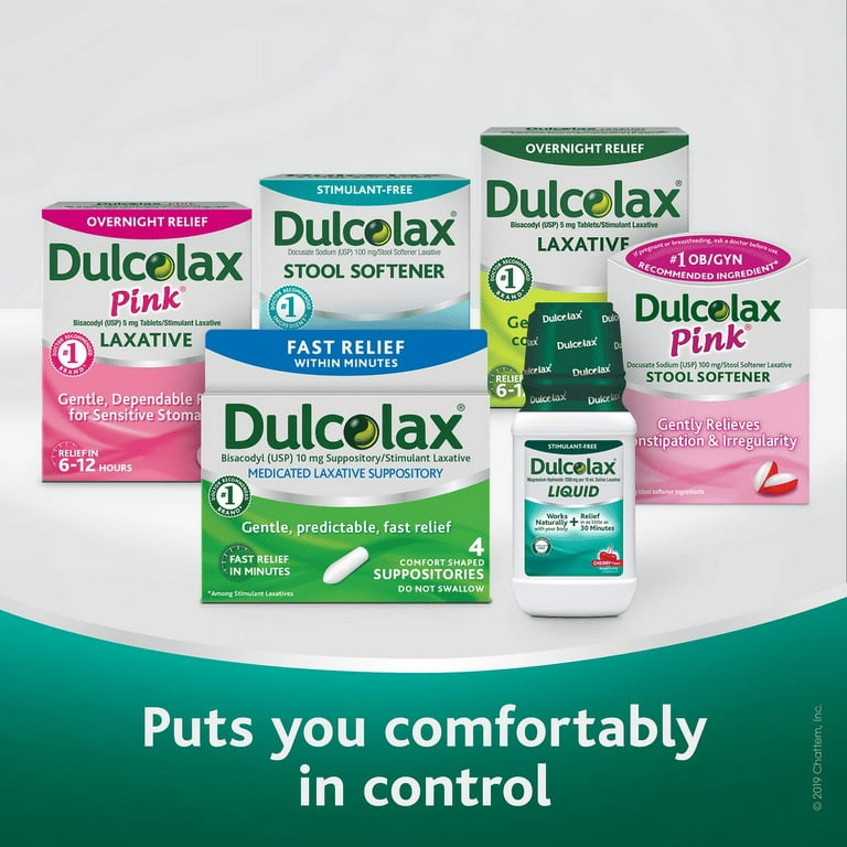 dulcolax medicated laxative suppository pack of 4 each sealed 681421021012  on eBid United States