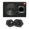 JBL BASSPRO12 12" Loaded Powered Subwoofer w/ 2 Pairs JBL Stage38627AM 5x7"/6x8"2-Way Coax Speakers