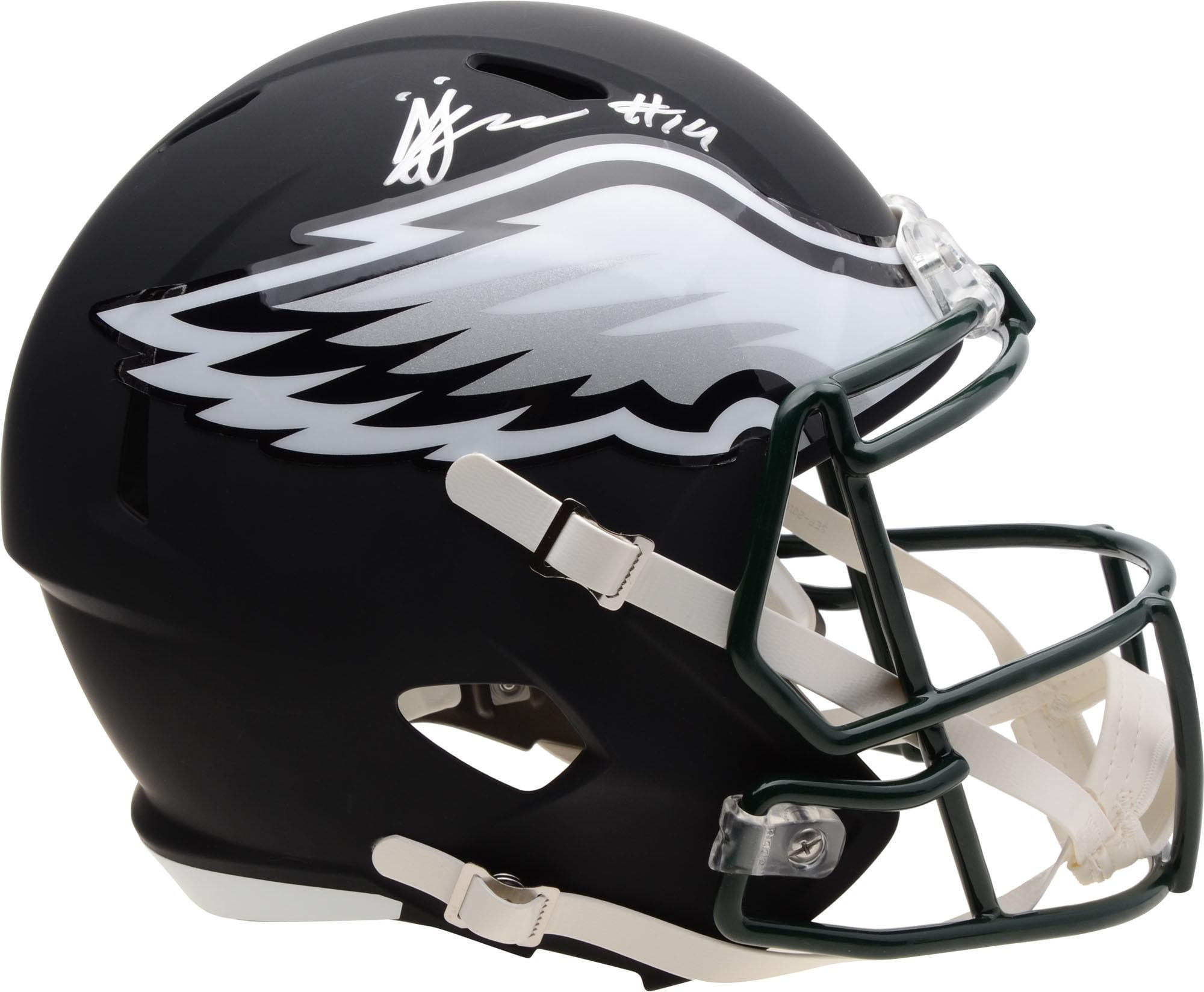 JJ ArcegaWhiteside Philadelphia Eagles Autographed Riddell Black Matte Alternate Speed Replica