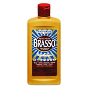 Brasso Metal Polish, 8 oz Bottle for Brass, Copper, Stainless, Chrome, Aluminum, Pewter & Bronze Pack of 8