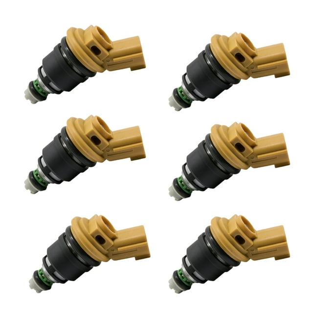 relayinert 16600-RR543 Improved Fu-el Economy With High Performance Injectors For NISMO SKYLINE R33 GTS-T RB25DET JECS Metal 6PCS 1Set