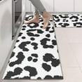 thumbnail image 2 of Kitchen Rugs Sets Of 2,White and Black Of Leopard Print Anti Fatigue Kitchen Mat Rugs Non Slip Washable,Decorative Kitchen Floor Mats for Kitchen,Sink,Laundry,17"X47", 2 of 5