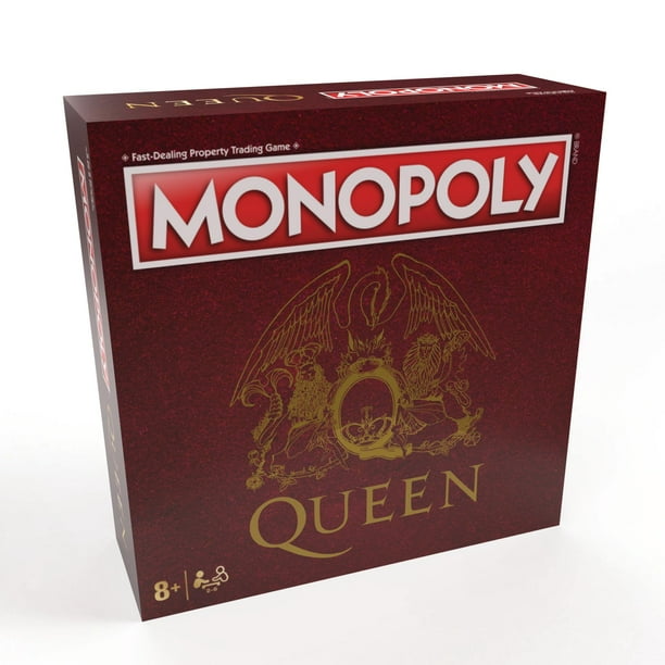 Juego de Monopoly USAPOLY Queen coleccionable con tablero personalizado