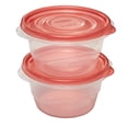 thumbnail image 3 of Rubbermaid TakeAlongs Small Bowl Food Storage Containers, 3.2 Cup, 2 Count (Pack of 3) Total 6 Containers, 3 of 4
