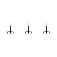thumbnail image 2 of Seitruly Nail Cuticle Nippers Stainless Steel Scissors Man-carried Hair Nose Beauty Accessory Wear-resistant Convenient Tweezer Type1 NO1, 2 of 6