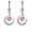 Pink, variant on Hot Selling Diamond-Studded Creative Earrings - Temperament Celestial Star & Moon Earrings, Cubic Zirconia Fashion Ear Jewelry, Hypoallergenic Statement Earrings