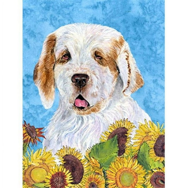 Carolines Treasures SS4133GF 11 x 15 In. Clumber Spaniel Flag- Garden Size