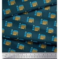 thumbnail image 2 of Soimoi Poly Georgette Fabric House Architectural Decor Fabric Printed Yard 52 Inch Wide, 2 of 5