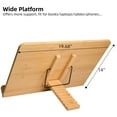 thumbnail image 4 of Extra Large (19.68 x 14 inches) Book Stand, Bamboo Wood Book Holder Recipe Stand for Thick Book Reading Hands Free, 4 of 6