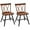oak, variant on Giantex Dining Chairs Set of 2, Kitchen Armless Side Chairs, Farmhouse Accent Chairs, Black