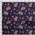 thumbnail image 3 of Soimoi Floral Vintage Printed,Cuddle Minky Fabric, Sewing Fabric By The Yard 56 Inch Wide,Decorative Plush Soft Fabric, Baby Garments, Toys And Blankets, Orange, 3 of 6