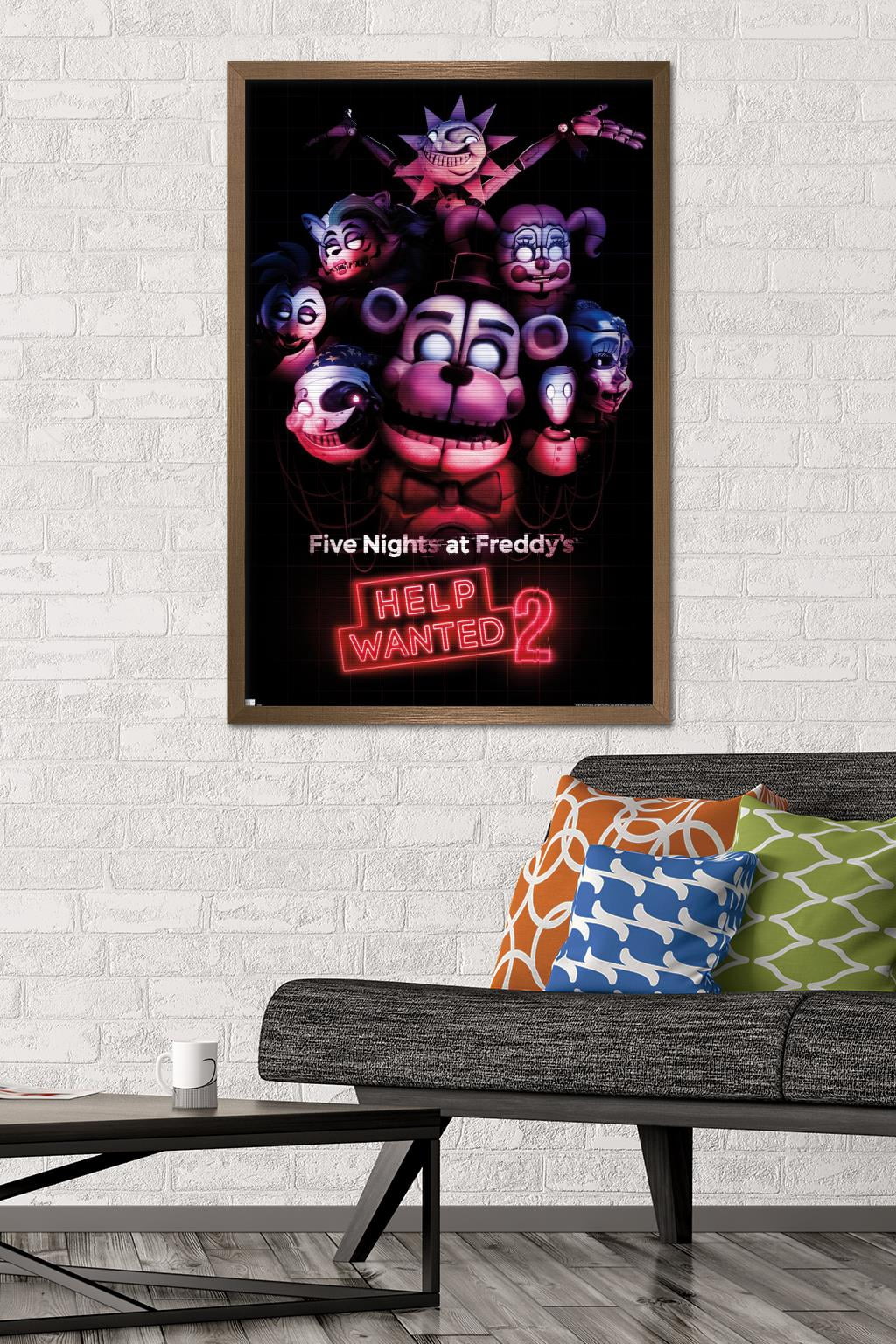 Five Nights at Freddy's: Help Wanted 2 - Key Art Wall Poster, 22.375" x 34" Framed