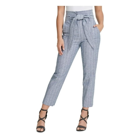 DKNY Womens Blue Capri Pants Size 10