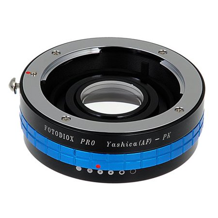 UPC: 0847372019519 | Fotodiox Pro Lens Mount Adapter – Yashica 230 AF SLR Lens to Pentax K (PK) Mount SLR Camera Body with Built-In Aperture Control Dial
