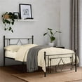 thumbnail image 2 of Home Elegance 2051FBK-1 40.5 x 25.75 in. Full Size Morris Metal Platform Bed - Black, 2 of 4