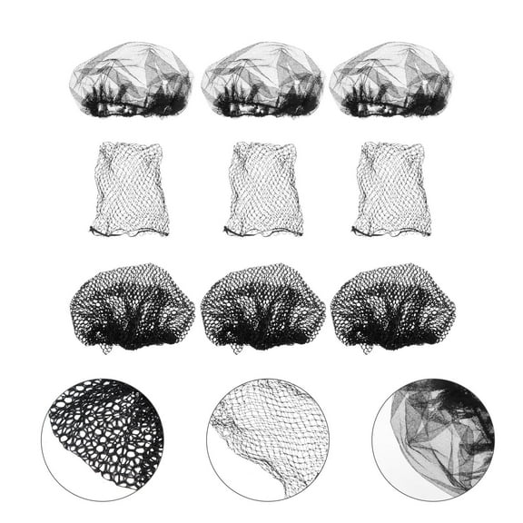 Supvox large hair nets Hair Net Cover Hair Care Net Cloth 9Pcs Durable Women Workplace