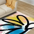 thumbnail image 6 of Pop Flower II Washable Art Area Rug size 5'x8', Power-loomed, Heavenly Softness with Non-Slipping Backing, 6 of 7