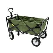 Mac Sports Collapsible Folding Frame Outdoor Garden Utility Wagon Cart, Black