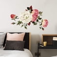 thumbnail image 3 of Calcomanías de pared florales, pegatinas de pared de flores de peonía, murales de arte de pared de rosas de peonía coloridas, pósteres de pared de peonía, papel tapiz floral extraíble para el dormitor Namotu CZJJ-ST170-3, 3 of 7