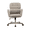 Cream, variant on Impressions Vanity Cristy Swivel Vanity Chair with Back,Padded Arm Rest and Wheels (White)
