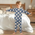 thumbnail image 6 of joogoo Baseball Blue 2 Piece Long Sleeve Tee and Pants Cotton Pajama Set 6Y, 6 of 7