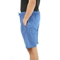 thumbnail image 2 of At the Buzzer Men's Pajama Shorts with pockets (Royal Melange, Medium), 2 of 3