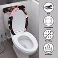 thumbnail image 4 of HELLHERO Bathroom Toilet Lid Cover, Washable and Reusable Polyester Fabric Toilet Protector Cover, U-Shaped Bear, 4 of 8