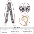 thumbnail image 5 of LAICAIW Wide Shoulder Strap Adjustable Replacement Belt Guitar Style Crossbody Bag Handbag Strap Multicolor Canvas Straps(wide:1.97"(5CM)) (Snake pattern3), 5 of 5