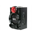 thumbnail image 3 of QFX PBX-9080 - Speaker - for Portable Use - Wireless - Bluetooth - 2-Way - Black, Red, 3 of 8