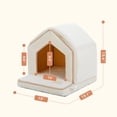 thumbnail image 6 of PAWZ Road Dog Cave Bed, Soft Pet Cave with Removable Cushion, Cozy Pet House for Small Dogs & Cats, White, 6 of 11