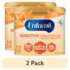 (2 pack) Enfamil Sensitive Baby Formula with DHA, Iron & Prebiotics to help support Brain & Immune Support. Lactose Sensitivity Infant Formula Inspired by Breast Milk, Non-GMO, Powder Can, 19.5 Oz
