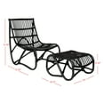 thumbnail image 5 of Safavieh Shenandoah Indoor/Outdoor Mid-Century Rattan Accent Chair, Black, 5 of 9