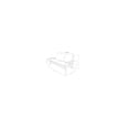 thumbnail image 3 of Kodiak Furniture MontereyFull Futon with Linen Fabric Mattress in White/Blue, 3 of 10