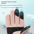thumbnail image 4 of Guantes de esquí de otoño e invierno para hombres y mujeres, guantes de terciopelo gruesos y cálidos para deportes de equitación, resistentes al viento y al agua, 4 of 5