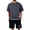 Dark Gray#170511BB, variant on Mens Pajamas Set Summer Pjs Sleepwear Short Sleeve and Pajama Shorts Sets Mens Loungewear Sets with Pocket