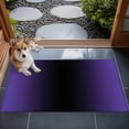 thumbnail image 4 of 2x3 Door Mat Rug, Purple Black Ombre Non-Skid Rubber Backing Large Rectangle Rugs - Living Room Bedroom Home Office, Gradient Contemporary Abstract Art Indoor Floor Mat Carpets Washable Rug, 4 of 9