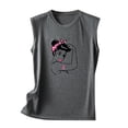 thumbnail image 5 of VKOYWKM Breast Cancer Awareness Tank Tops for Women Pink Ribbon Tank Top Sleeveless Shirts Cancer Fight Crew Neck Breast Cancer Survivor Tanks, 5 of 5
