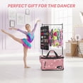 thumbnail image 3 of Dance Bag with Garment Rack-23"Glittering Rolling Competition Dance Travel Duffel Bag Lightweight Dance Bags for Cheerleader Dancers Athletes, 3 of 12