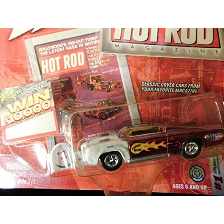 - Modified Plymouth Cuda Fireball 500 red Hot Rod Magazine Cover Edition 164 scale die-cast by Johnny Lightning