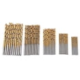 thumbnail image 1 of 50 Pcs Titanium Plated HSS Mini Straight Twist Drill Bits, 1 of 1