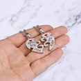 thumbnail image 4 of 2 Pcs Bijoux d'Amitié pour Femmes Pendentif Cœur Lettre Chaîne de Collier, 4 of 8