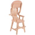 thumbnail image 4 of SHISUYAN 1Set Mini Chair Adorns Wooden Brown For Miniature Collection Items, 4 of 9