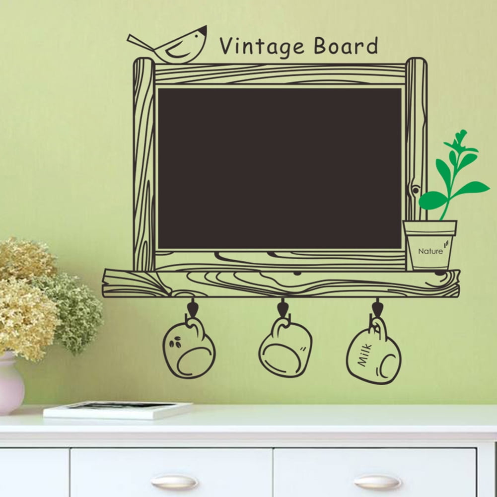 The Board Wall Stickers PVC Removable Waterproof Blackboard Stickers Office Living Room Art