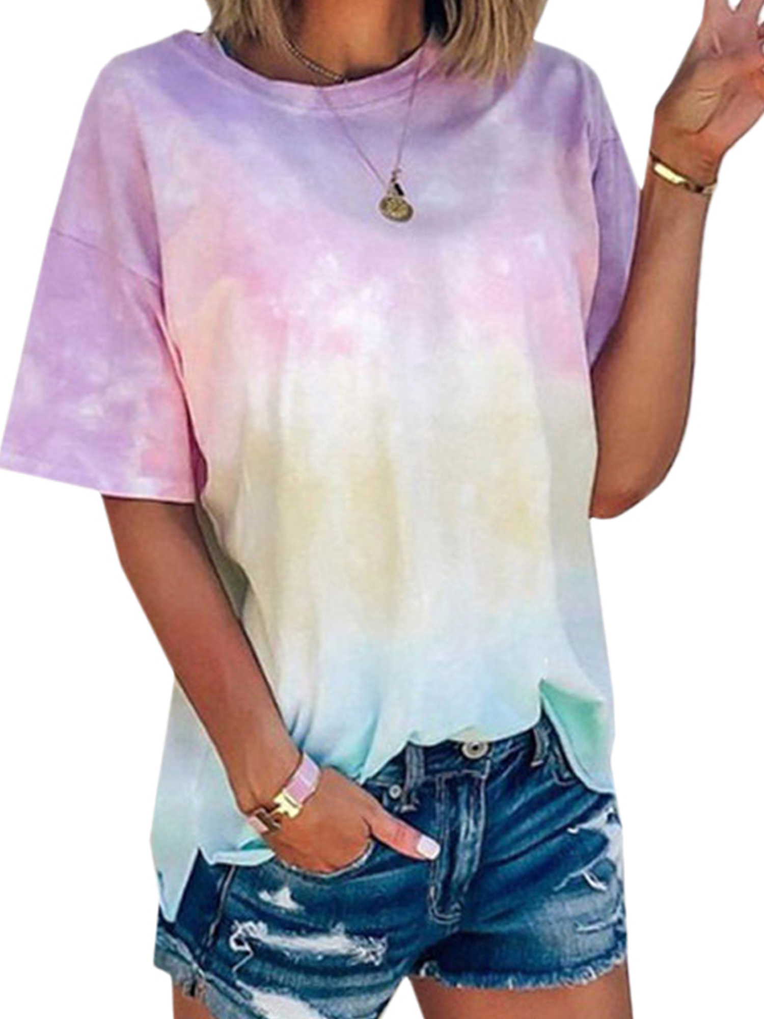 футболка оверсайз с принтом. футболка красная тайдай. тай дай футболка. короткая футболка. футболка оверсайз яркая.