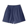 thumbnail image 7 of SOOMLON Lounge Shorts Women Plus Size Elastic Waist Boxer Shorts Comfy Solid Nightwear Casual Summer Wear with Pockets, 7 of 7