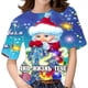 thumbnail image 4 of Camiseta navideña para mujer, camisetas de manga corta con cuello redondo 3d para niñas, moda de Corea, camisetas de Navidad para mujer, ropa de gran tamaño para mujer 2024, 4 of 5