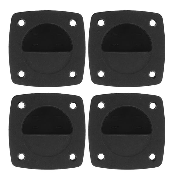 WHAMVOX 4pcs Recessed Pull Handle for Boat Deck Hatch Marine Boat Latch RV Cabinet Hardware Flush Hatch Pull Multi-Functional Pull Latch for Yacht Camper Drawer